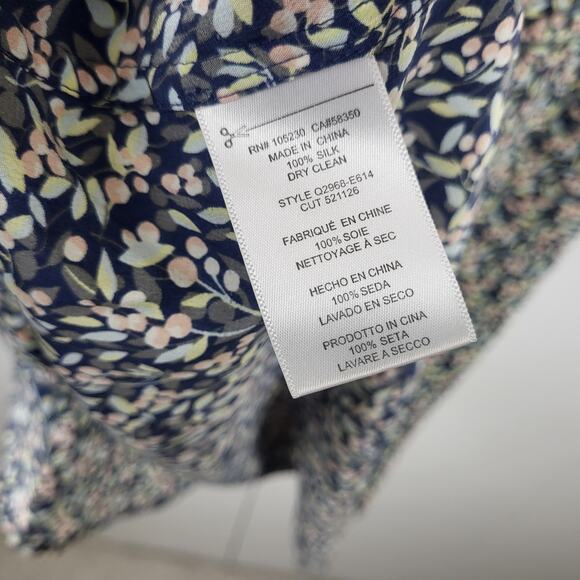 Equipment Femme Floral Silk Sleeveless Slim Signature Shift Shirt Dress | Size M - Picture 10 of 12